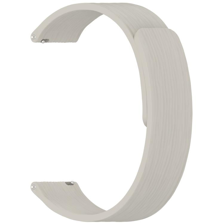 22mm Striped Soft Magnetic Silicone Watch Band