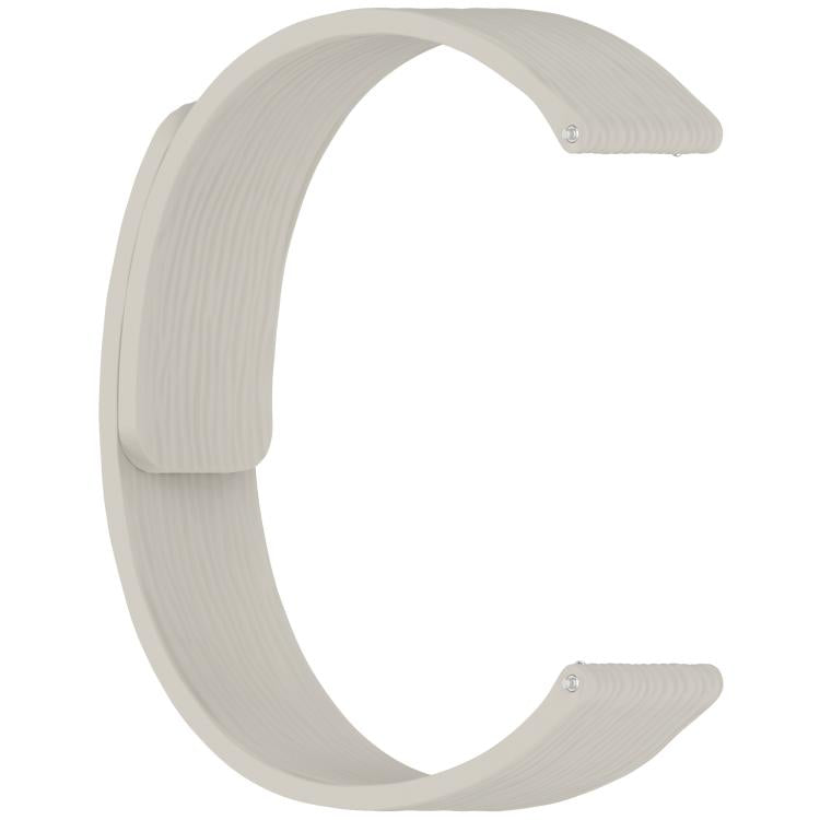 22mm Striped Soft Magnetic Silicone Watch Band
