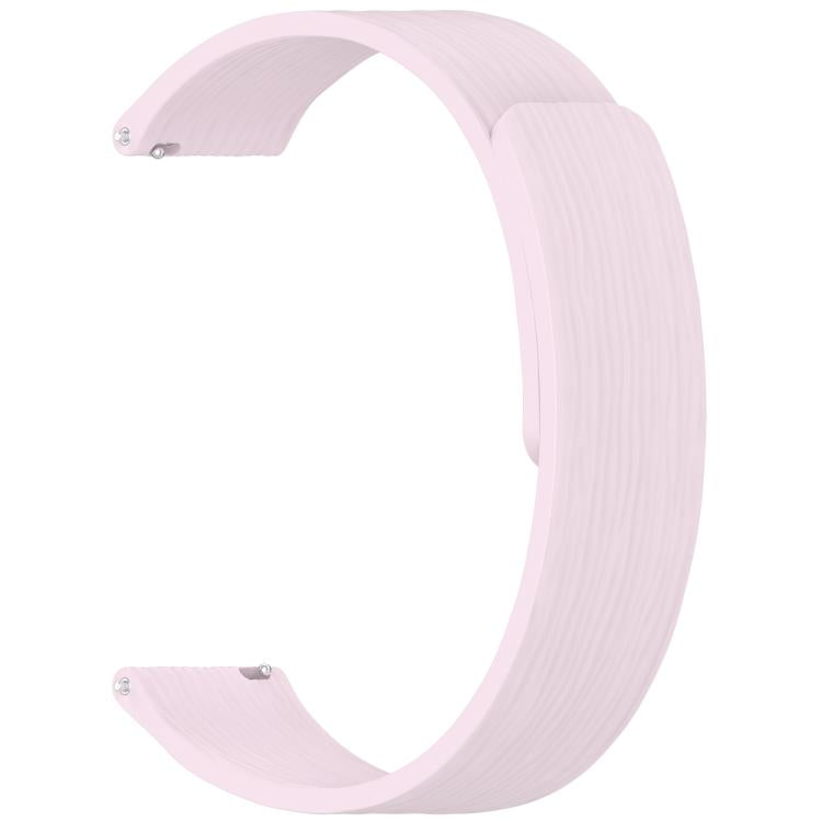 22mm Striped Soft Magnetic Silicone Watch Band