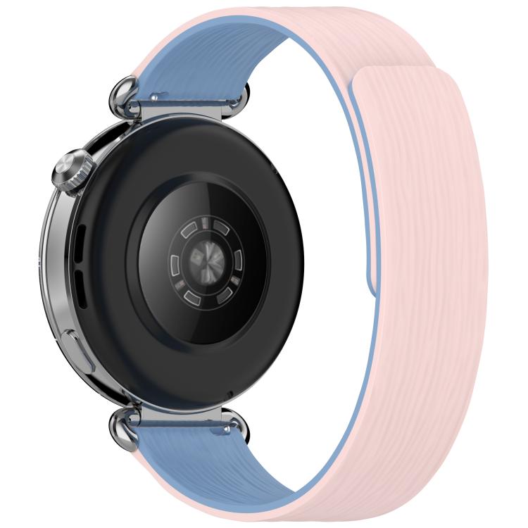 22mm Striped Soft Magnetic Silicone Watch Band