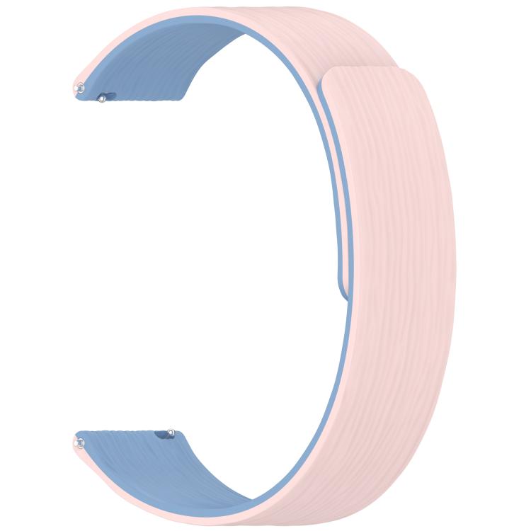 22mm Striped Soft Magnetic Silicone Watch Band