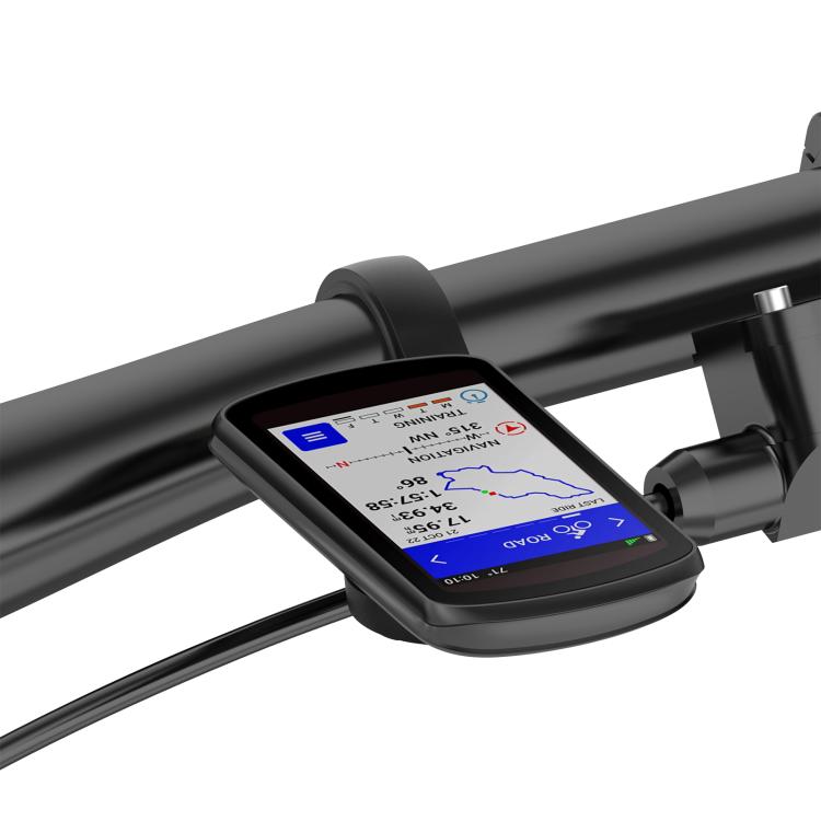 For Garmin Edge Series Two Section Mountain Bike Stopwatch Mount Holder Extension Support Frame - Black
