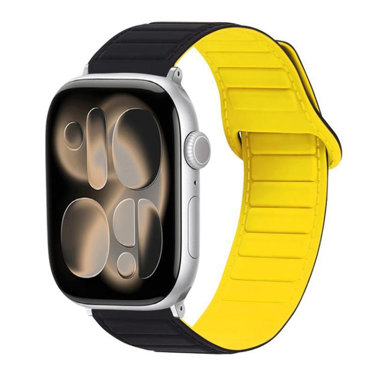 For Apple Watch 42mm / 41mm / 40mm / 38mm Stitched Loop Magnetic Silicone Watch Band