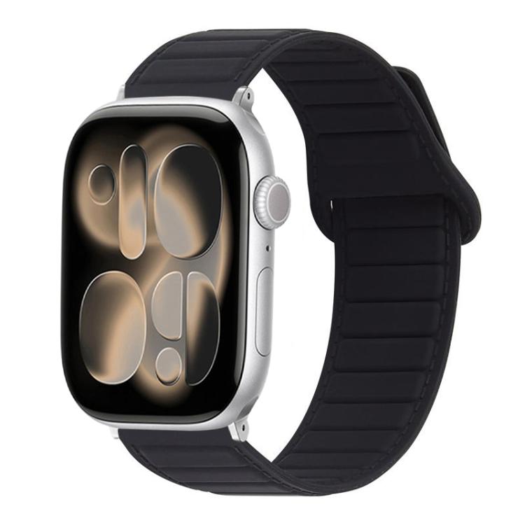 For Apple Watch 42mm / 41mm / 40mm / 38mm Stitched Loop Magnetic Silicone Watch Band
