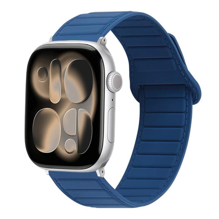 For Apple Watch 42mm / 41mm / 40mm / 38mm Stitched Loop Magnetic Silicone Watch Band