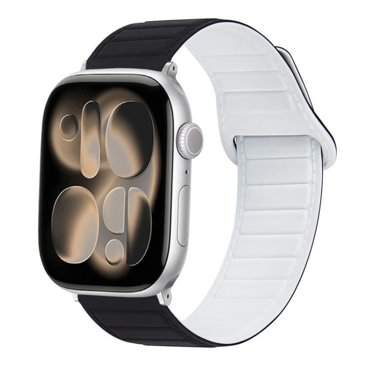 For Apple Watch 42mm / 41mm / 40mm / 38mm Stitched Loop Magnetic Silicone Watch Band