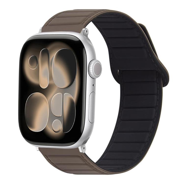 For Apple Watch 42mm / 41mm / 40mm / 38mm Stitched Loop Magnetic Silicone Watch Band