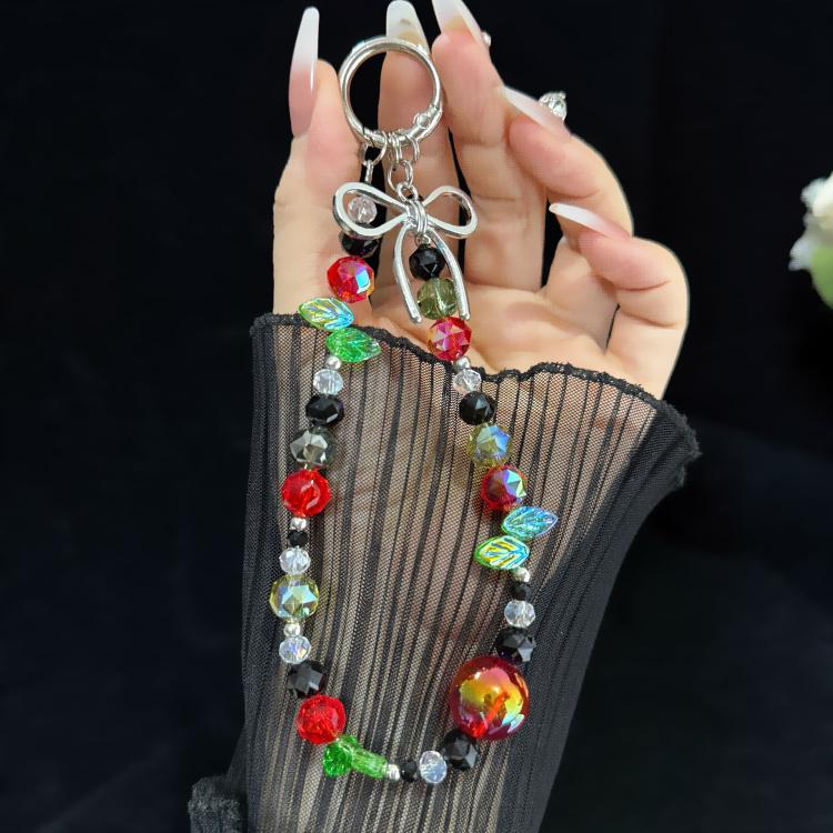 Bow Knot Crystal Rainbow Necklace