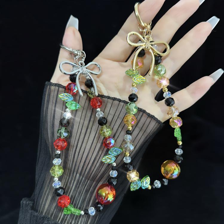 Bow Knot Crystal Rainbow Necklace