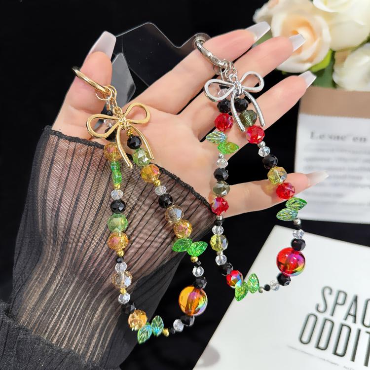 Bow Knot Crystal Rainbow Necklace