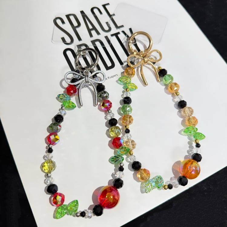 Bow Knot Crystal Rainbow Necklace