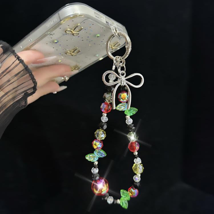 Bow Knot Crystal Rainbow Necklace