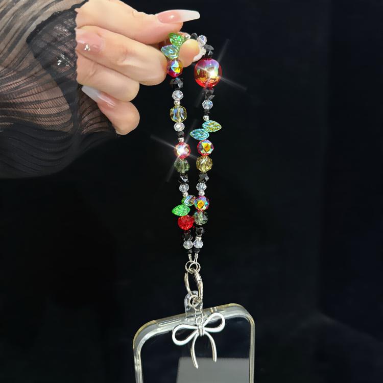 Bow Knot Crystal Rainbow Necklace