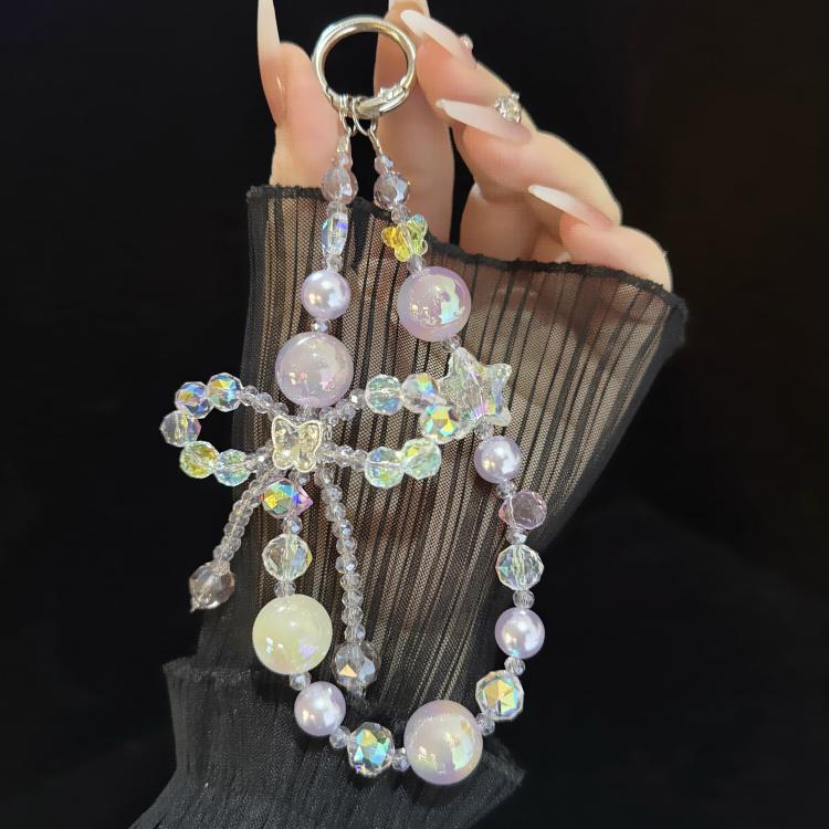 Butterfly Crystal Star Mist Gold-Plated Pearl Bracelet