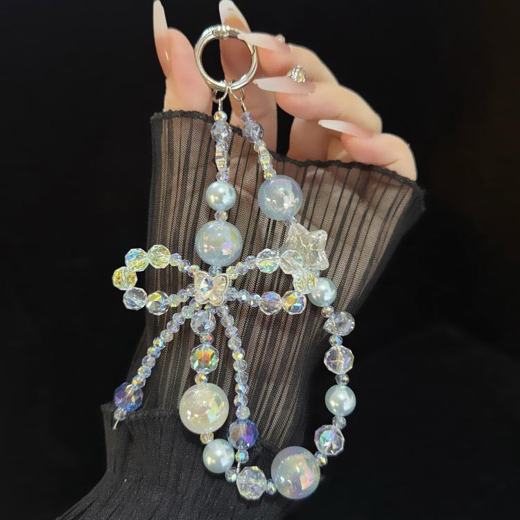 Butterfly Crystal Star Mist Gold-Plated Pearl Bracelet