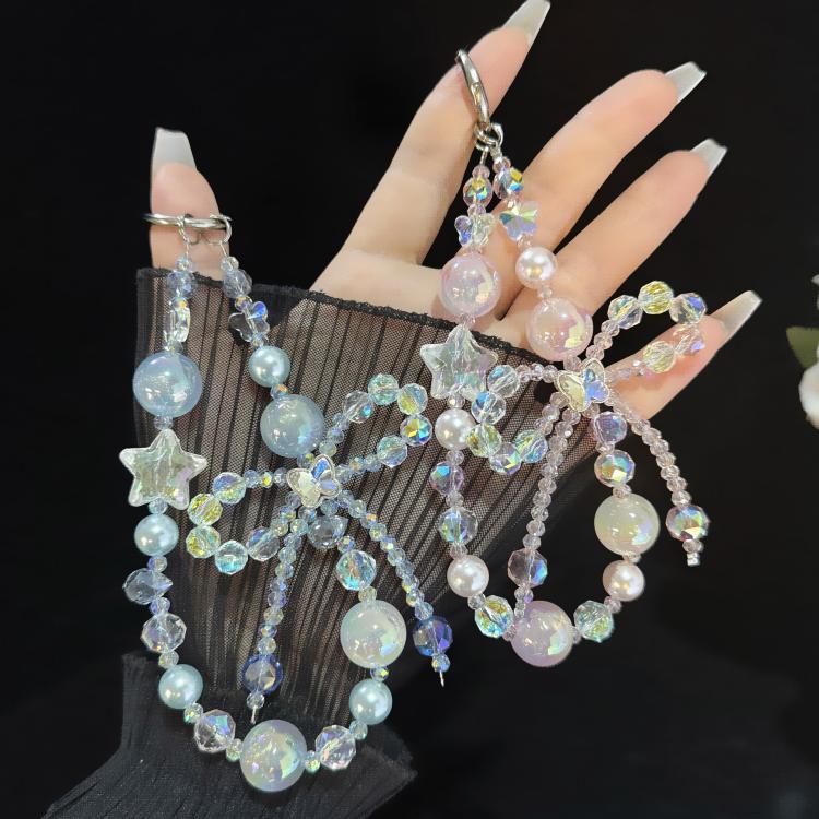 Butterfly Crystal Star Mist Gold-Plated Pearl Bracelet