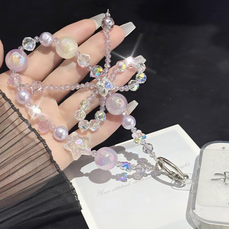 Butterfly Crystal Star Mist Gold-Plated Pearl Bracelet