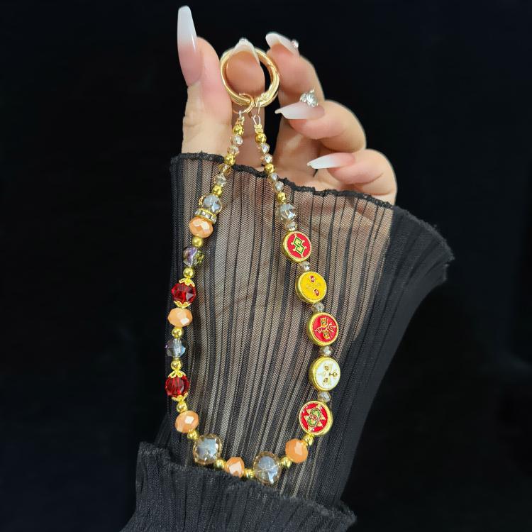 Enameled Auspicious Prosperity Good Fortune Bracelet