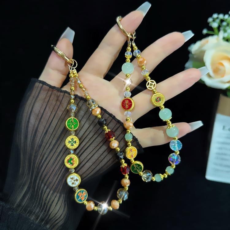 Enameled Auspicious Prosperity Good Fortune Bracelet