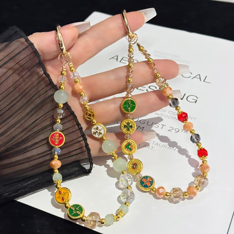 Enameled Auspicious Prosperity Good Fortune Bracelet