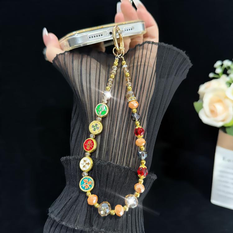 Enameled Auspicious Prosperity Good Fortune Bracelet