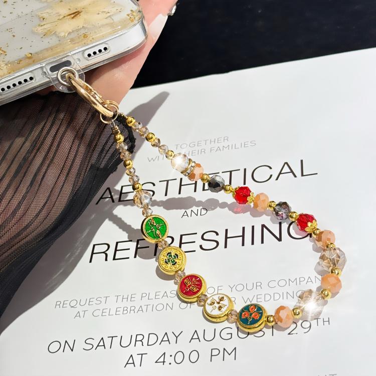 Enameled Auspicious Prosperity Good Fortune Bracelet