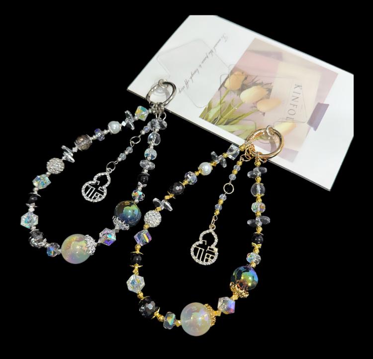 Golden Pearl Mobile Phone Chain
