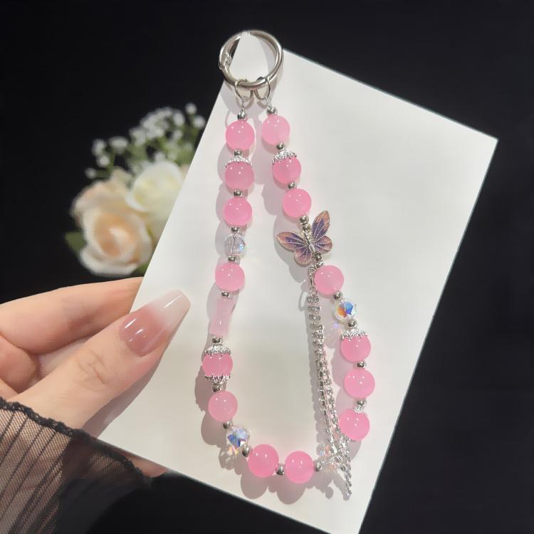 Pearl and Butterfly Drill Cotton Bracelet