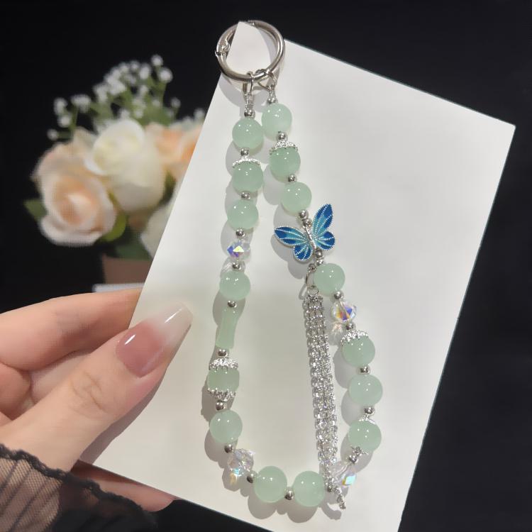 Pearl and Butterfly Drill Cotton Bracelet