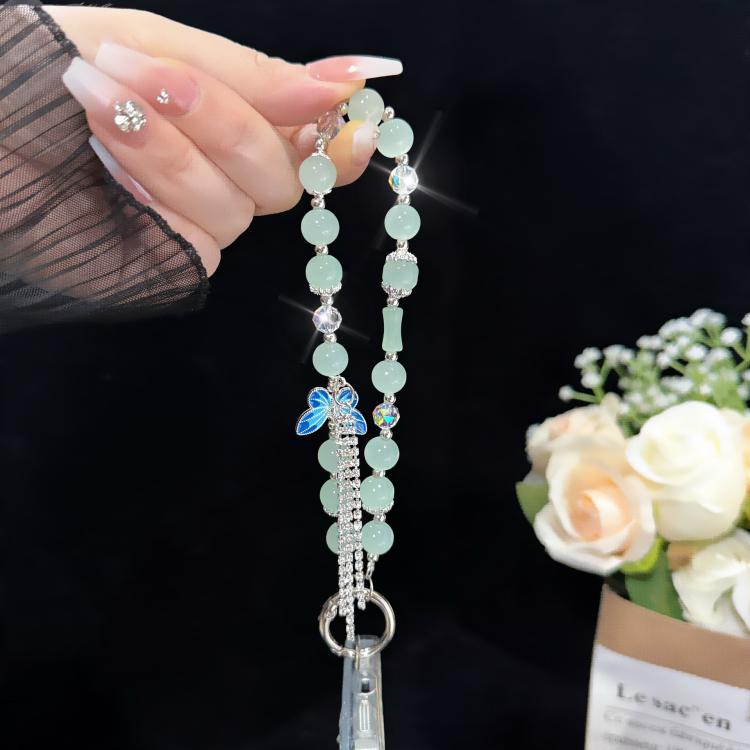 Pearl and Butterfly Drill Cotton Bracelet