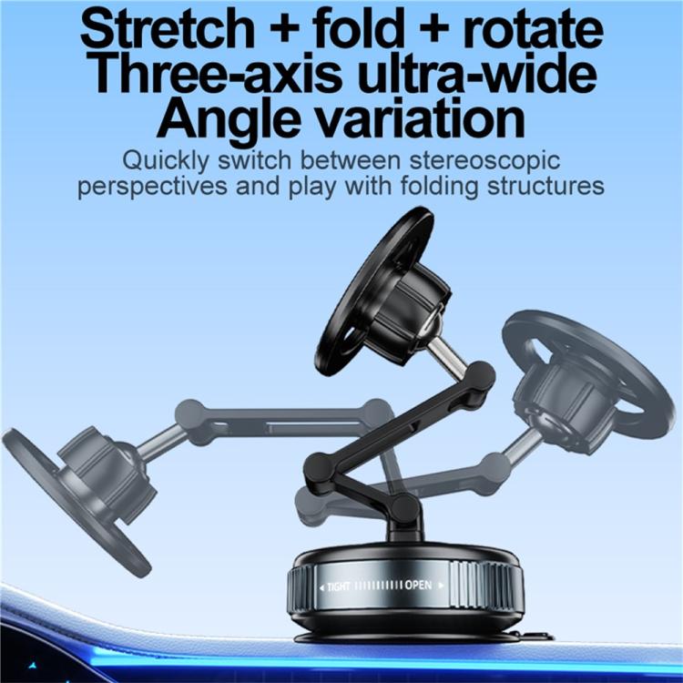 JY25-8 Vacuum Adhesion Suction Cup Magnetic Car Dashboard Phone Holder