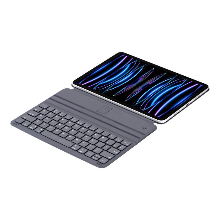 For iPad Air 11 2025 / 2024 / Pro 11 Dual-sided Clip Magnetic Keyboard Leather Case - Grey