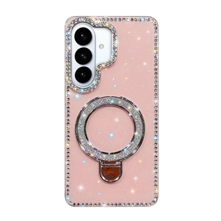 For Samsung Galaxy S26 5G Rhinestone Glitter Kickstand Dual-side IMD Phone Case