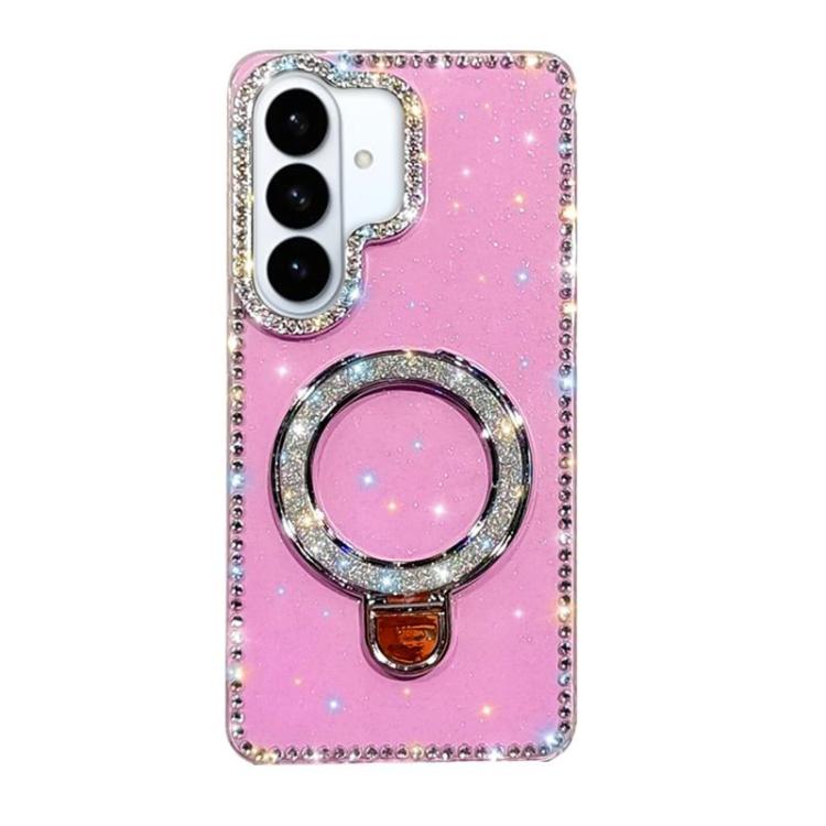 For Samsung Galaxy S26 5G Rhinestone Glitter Kickstand Dual-side IMD Phone Case