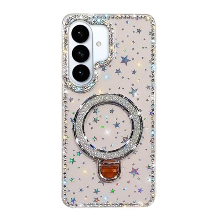 For Samsung Galaxy S26 5G Rhinestone Glitter Kickstand Dual-side IMD Phone Case