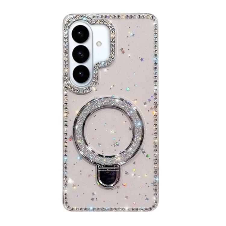 For Samsung Galaxy S26 5G Rhinestone Glitter Kickstand Dual-side IMD Phone Case