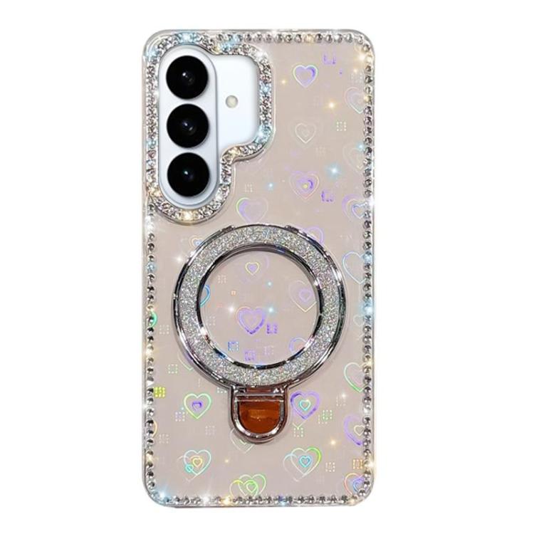 For Samsung Galaxy S26 5G Rhinestone Glitter Kickstand Dual-side IMD Phone Case