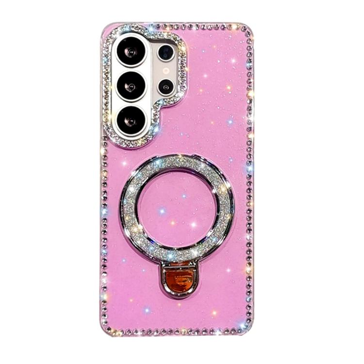 For Samsung Galaxy S26 Ultra 5G Rhinestone Glitter Kickstand Dual-side IMD Phone Case