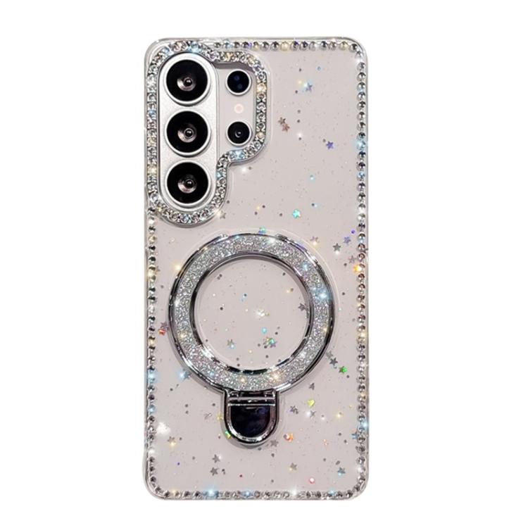 For Samsung Galaxy S26 Ultra 5G Rhinestone Glitter Kickstand Dual-side IMD Phone Case