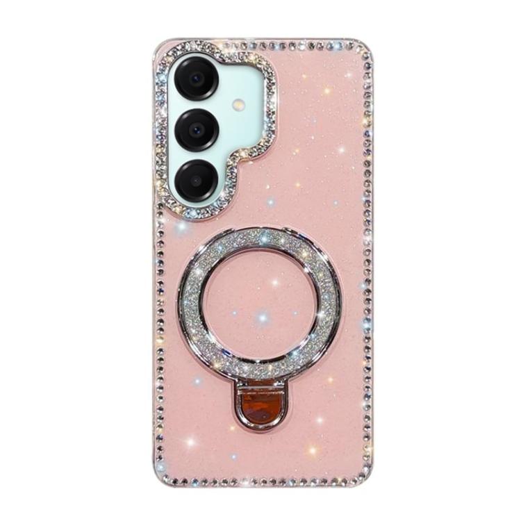 For Samsung Galaxy A17 5G Rhinestone Glitter Kickstand Dual-side IMD Phone Case
