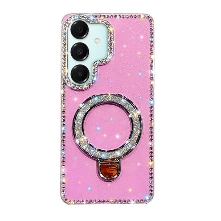 For Samsung Galaxy A17 5G Rhinestone Glitter Kickstand Dual-side IMD Phone Case