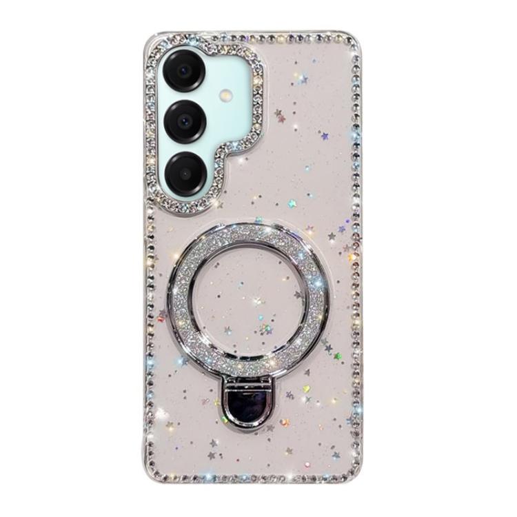 For Samsung Galaxy A17 5G Rhinestone Glitter Kickstand Dual-side IMD Phone Case