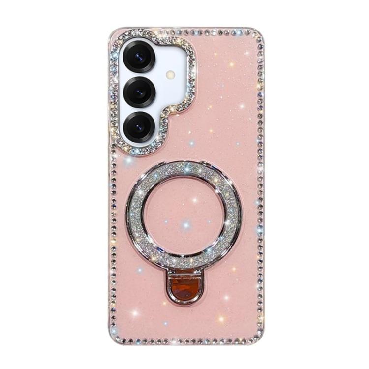 For Samsung Galaxy A16 5G Rhinestone Glitter Kickstand Dual-side IMD Phone Case