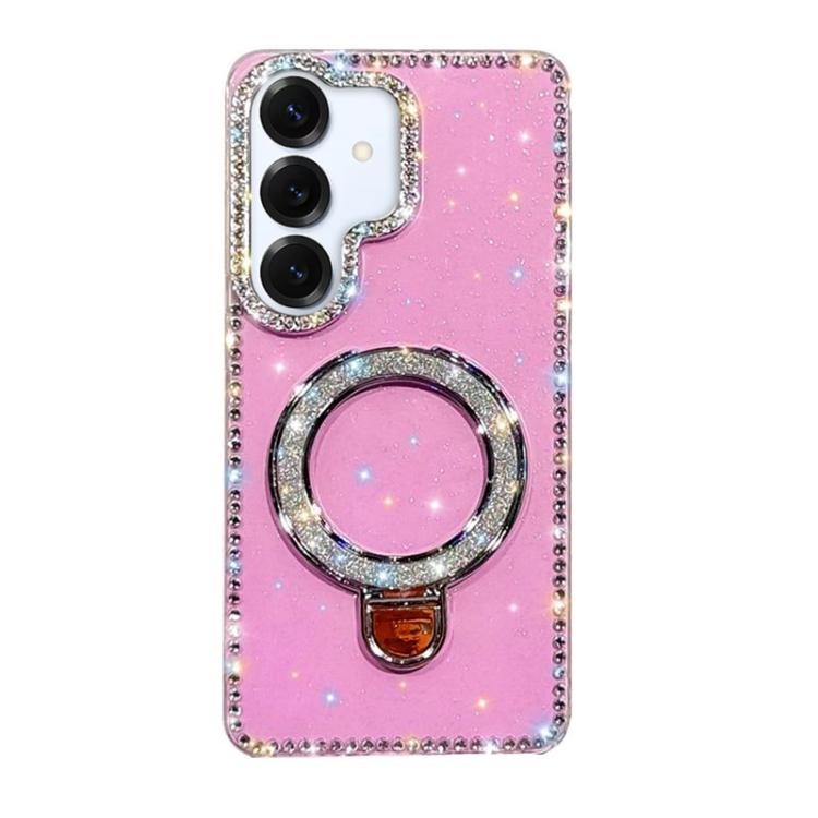 For Samsung Galaxy A16 5G Rhinestone Glitter Kickstand Dual-side IMD Phone Case