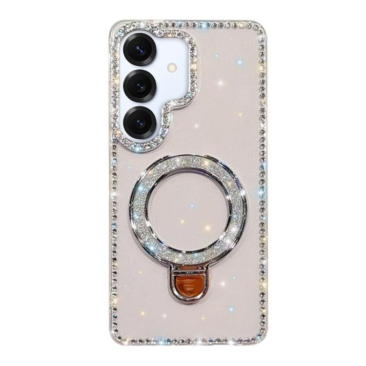 For Samsung Galaxy A16 5G Rhinestone Glitter Kickstand Dual-side IMD Phone Case