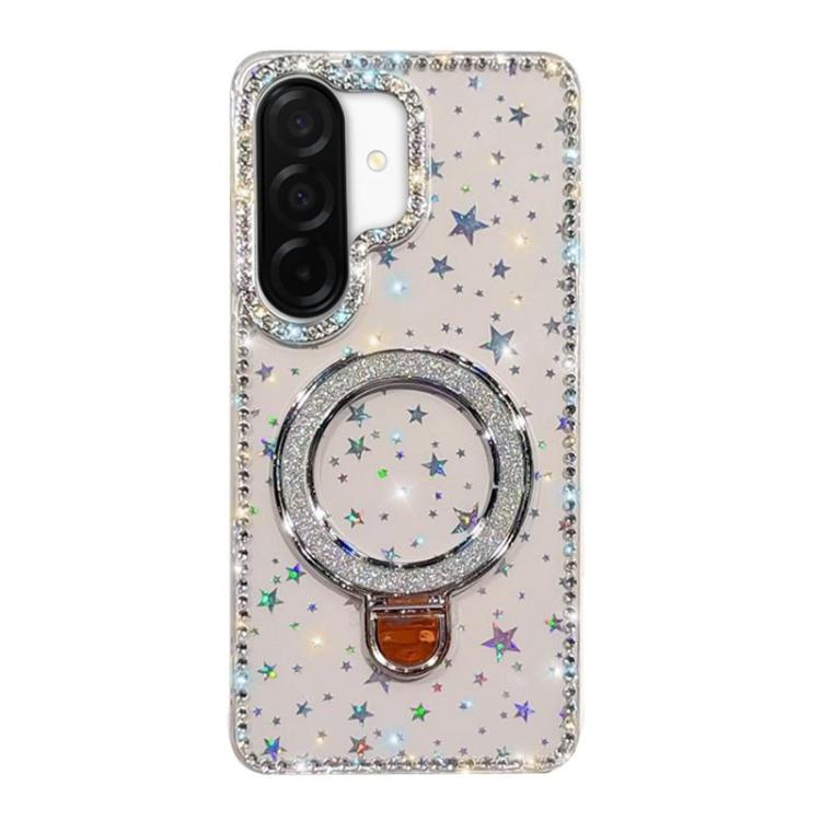 For Samsung Galaxy A26 5G Rhinestone Glitter Kickstand Dual-side IMD Phone Case
