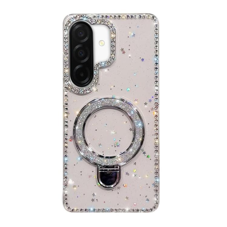 For Samsung Galaxy A26 5G Rhinestone Glitter Kickstand Dual-side IMD Phone Case