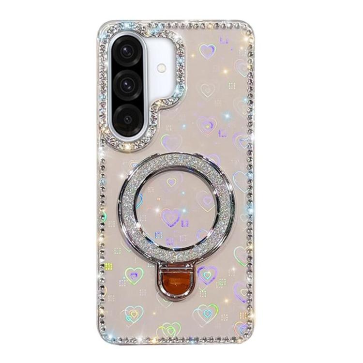 For Samsung Galaxy A36 5G Rhinestone Glitter Kickstand Dual-side IMD Phone Case