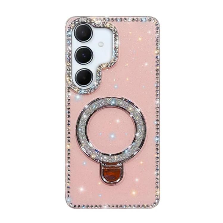 For Samsung Galaxy A56 5G Rhinestone Glitter Kickstand Dual-side IMD Phone Case