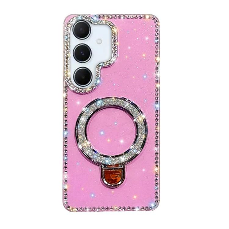 For Samsung Galaxy A56 5G Rhinestone Glitter Kickstand Dual-side IMD Phone Case